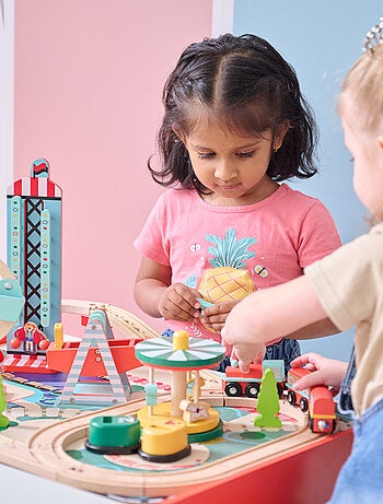 Teamson Kids, Table de train enfant, Bois