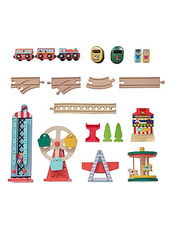 Teamson Kids, Table de train enfant, Bois