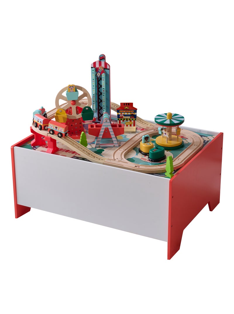 Teamson Kids, Table de train enfant, Bois, Multicolore Multicolore - Kiabi