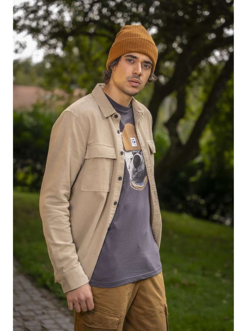 TEDDY SMITH - Cargo coton regular Gris Marron Blanc - Kiabi