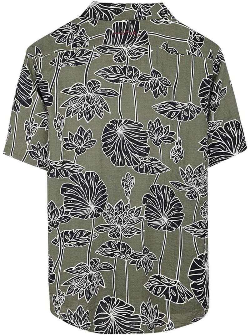 TEDDY SMITH - Chemise à motifs droite Vert - Kiabi