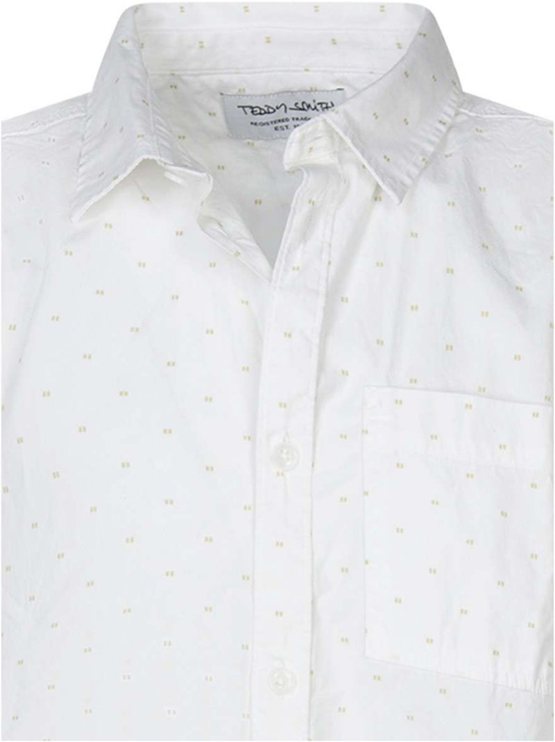 TEDDY SMITH - Chemise coton ajustée Blanc - Kiabi