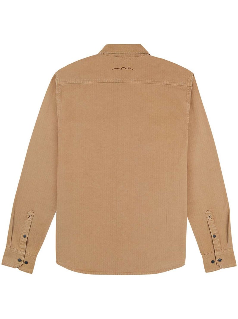 TEDDY SMITH - Chemise coton droite Beige - Kiabi