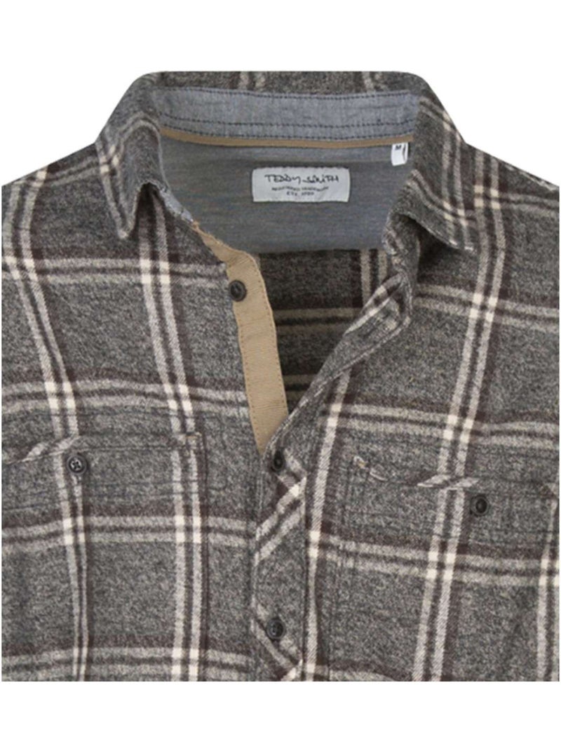 TEDDY SMITH - Chemise coton droite Noir - Kiabi