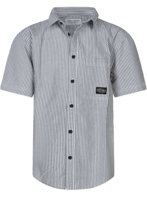 TEDDY SMITH - Chemise coton rayé ajustée - Kiabi TEDDY SMITH - Chemise coton rayé ajustée - Kiabi