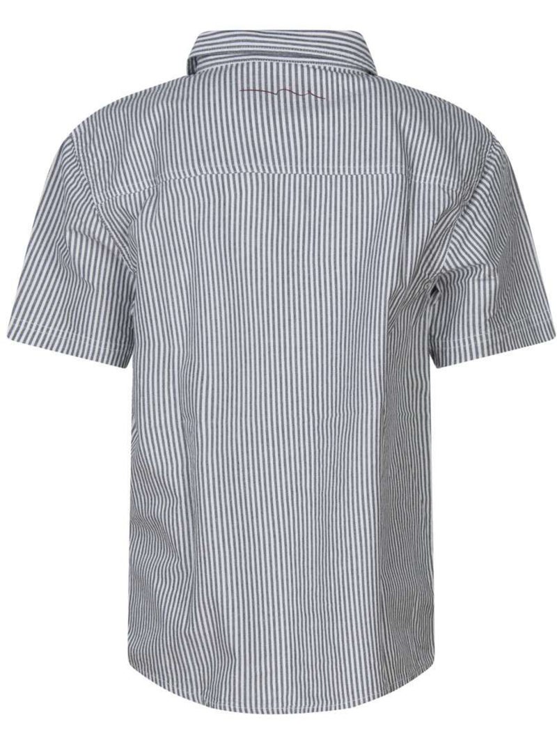 TEDDY SMITH - Chemise coton rayé ajustée Blanc - Kiabi