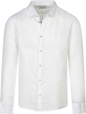 TEDDY SMITH - Chemise lin droite