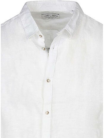 TEDDY SMITH - Chemise lin droite