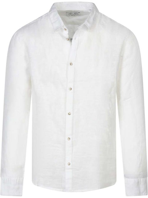 TEDDY SMITH - Chemise lin droite - Kiabi