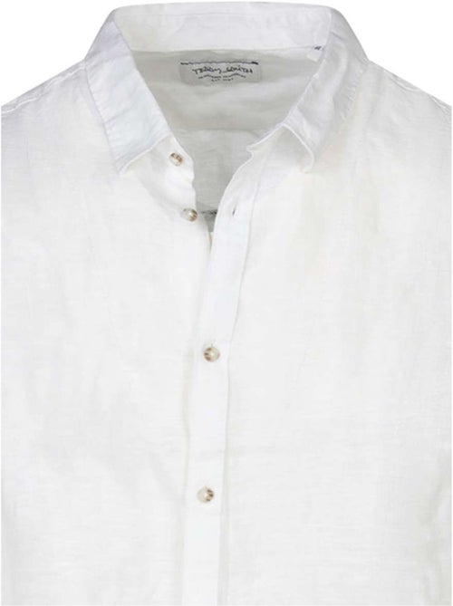 TEDDY SMITH - Chemise lin droite - Kiabi
