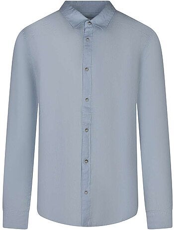 TEDDY SMITH - Chemise lin droite