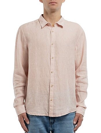 TEDDY SMITH - Chemise lin droite