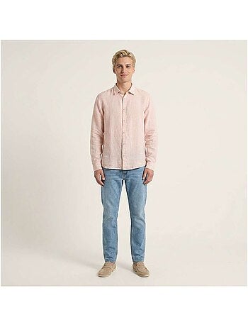 TEDDY SMITH - Chemise lin droite