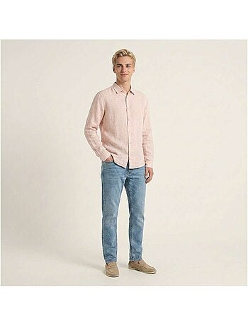 TEDDY SMITH - Chemise lin droite