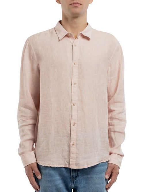 TEDDY SMITH - Chemise lin droite - Kiabi