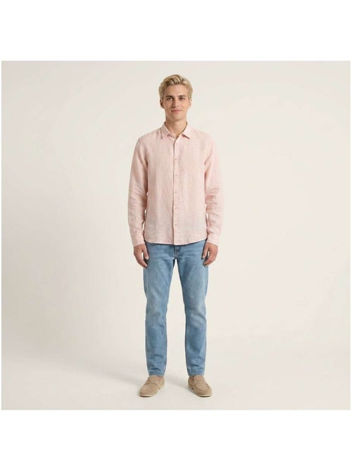 TEDDY SMITH - Chemise lin droite - Kiabi