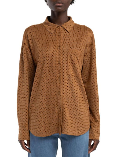 TEDDY SMITH - Chemisier en daim - Kiabi TEDDY SMITH - Chemisier en daim - Kiabi