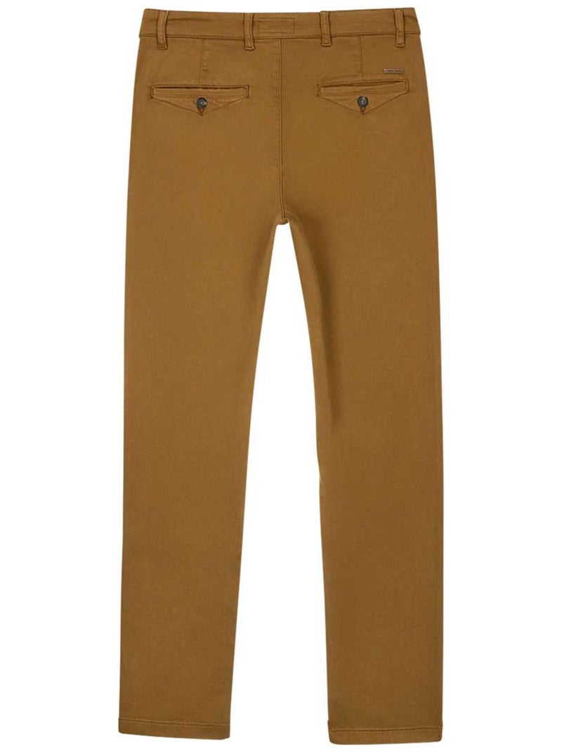 TEDDY SMITH - Chino coton mélangé droit Gris Marron Blanc - Kiabi