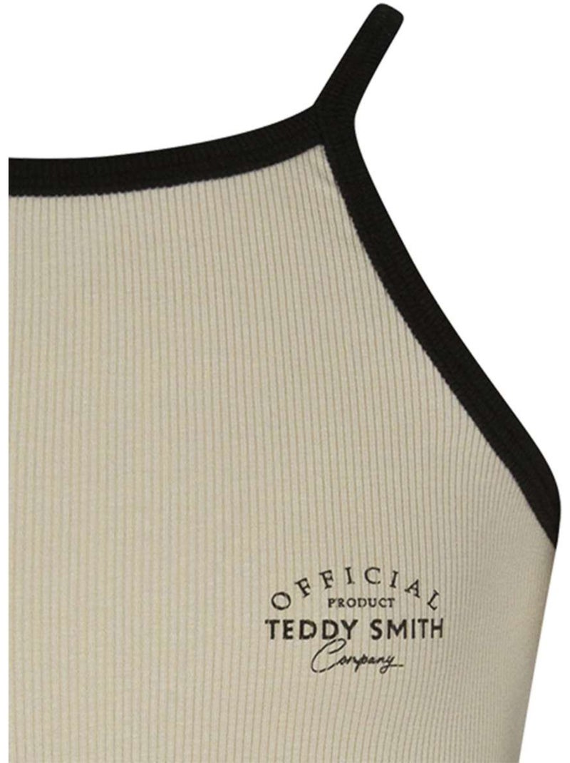 TEDDY SMITH - Débardeur côtelé ajusté Beige - Kiabi