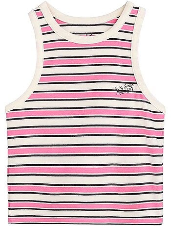 TEDDY SMITH - Débardeur coton à rayures ajusté