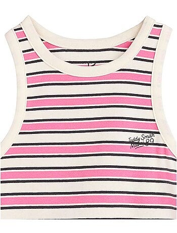 TEDDY SMITH - Débardeur coton à rayures ajusté