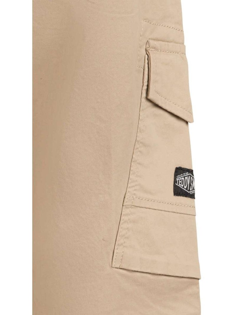 TEDDY SMITH - Pantalon coton cargo Beige - Kiabi