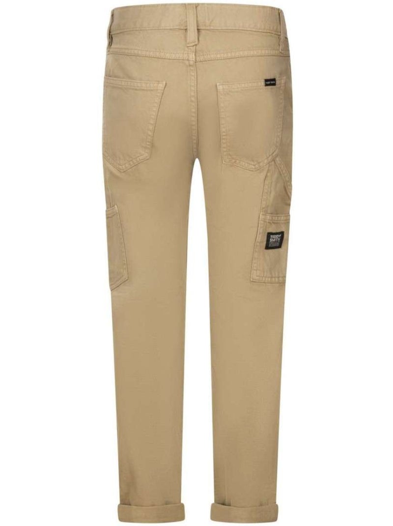 TEDDY SMITH - Pantalon coton droit Gris Marron Blanc - Kiabi