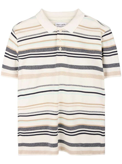 TEDDY SMITH - Polo coton à rayures droit - Kiabi