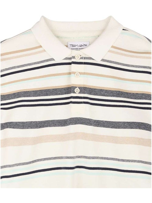 TEDDY SMITH - Polo coton à rayures droit - Kiabi