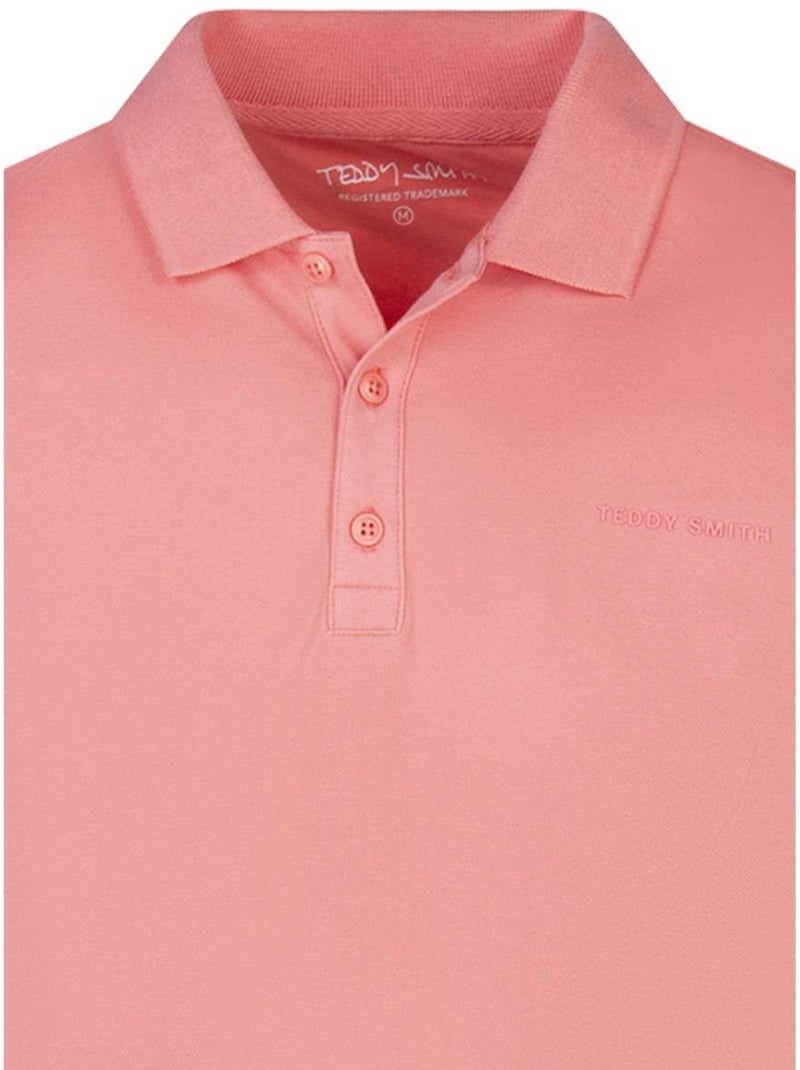 TEDDY SMITH - Polo coton droit Rouge - Kiabi