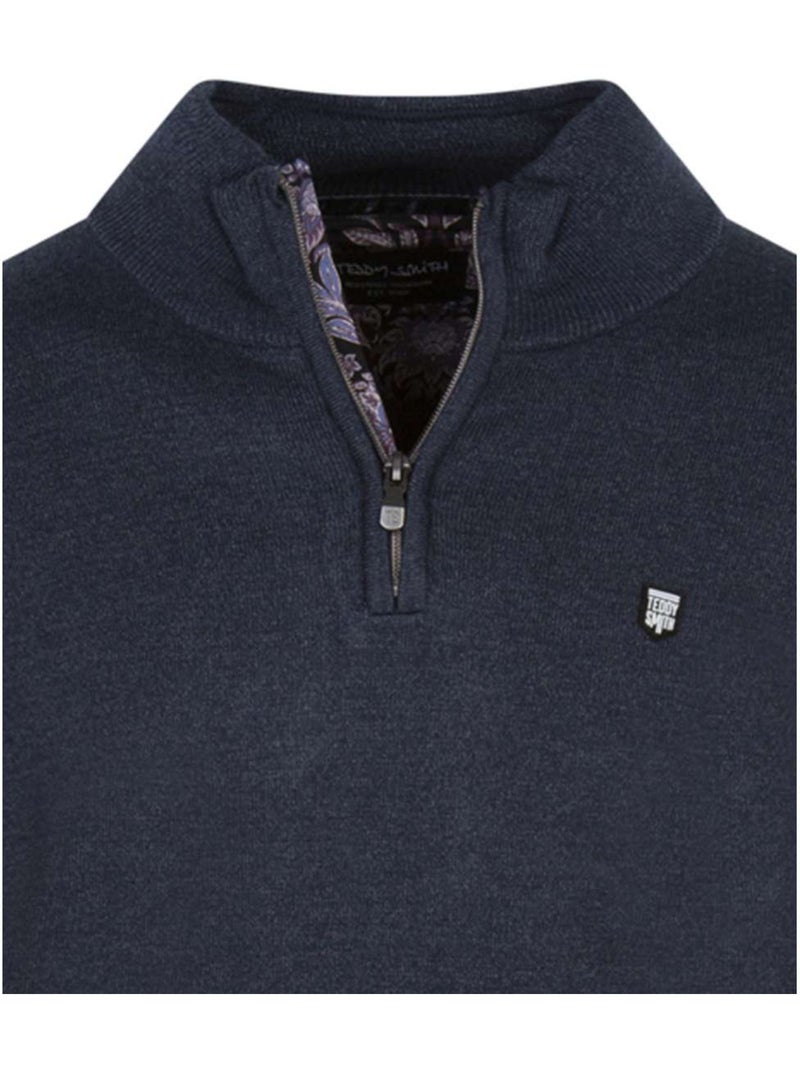TEDDY SMITH - Pull col camionneur Bleu - Kiabi