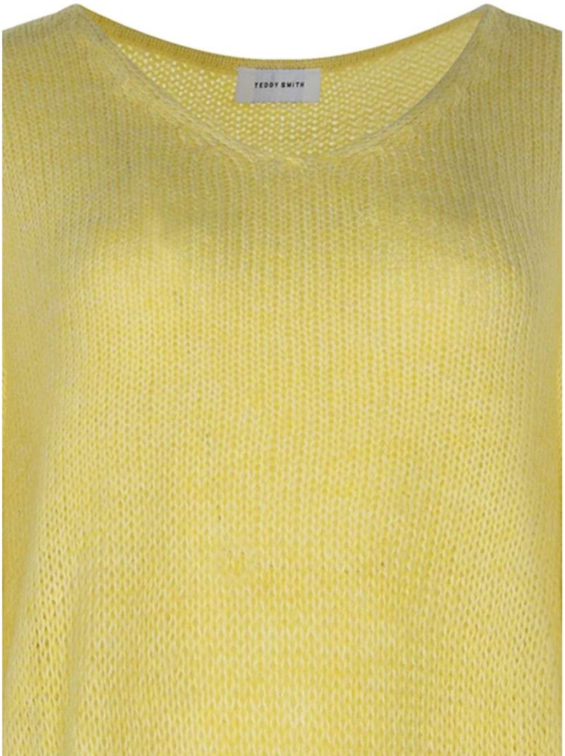 TEDDY SMITH - Pull col rond ample Jaune - Kiabi