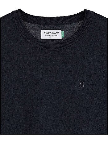TEDDY SMITH - Pull coton mélangé col rond regular fit