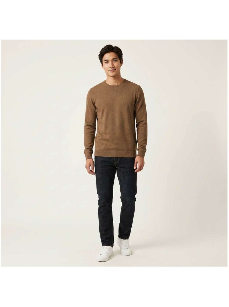 TEDDY SMITH - Pull col rond Gris Marron Blanc - Kiabi