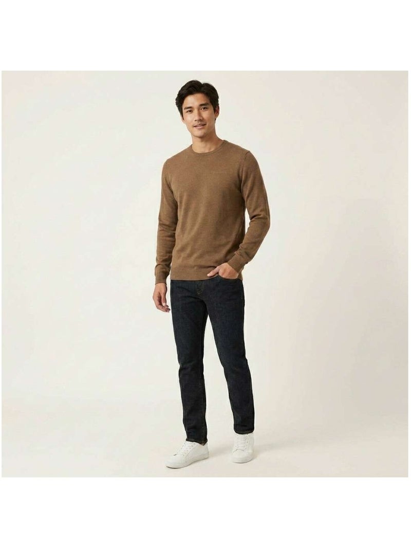 TEDDY SMITH - Pull col rond Gris Marron Blanc - Kiabi
