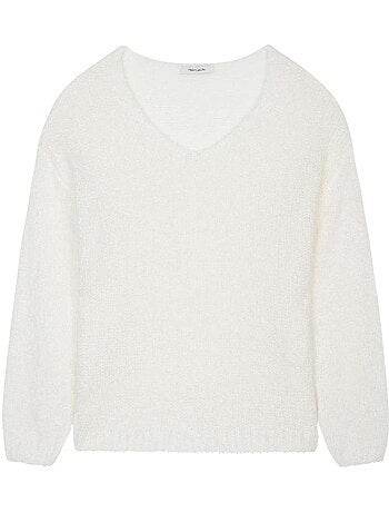 TEDDY SMITH - Pull col v laine mohair