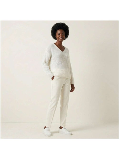 TEDDY SMITH - Pull col v laine mohair - Kiabi