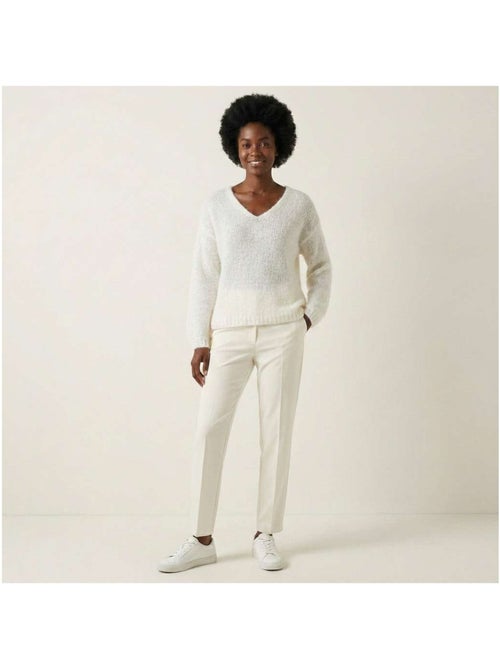 TEDDY SMITH - Pull col v laine mohair - Kiabi