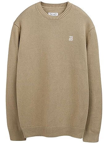 TEDDY SMITH - Pull coton col rond ample