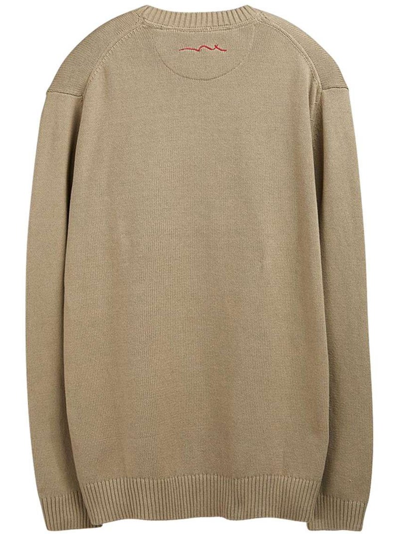 TEDDY SMITH - Pull coton col rond ample Vert - Kiabi