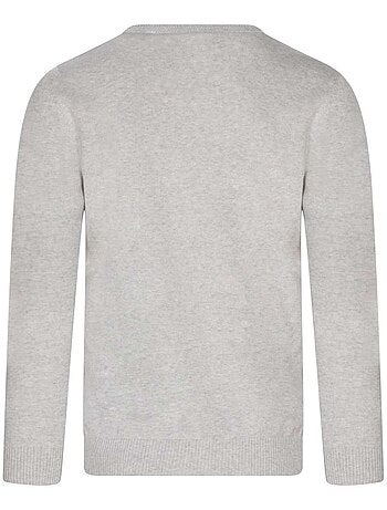 TEDDY SMITH - Pull coton col v