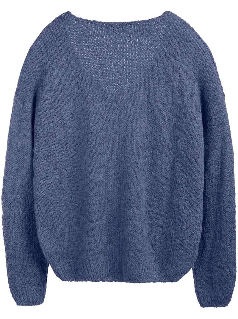 TEDDY SMITH - Pull laine col v Bleu - Kiabi