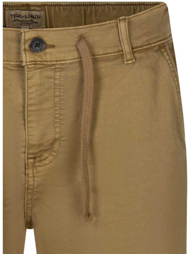 TEDDY SMITH - Short Chino coton mélangé droit Gris Marron Blanc - Kiabi