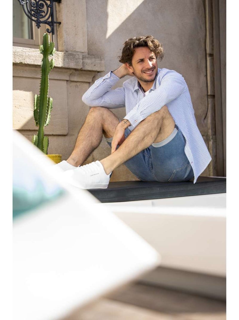 TEDDY SMITH - Short coton Bleu - Kiabi