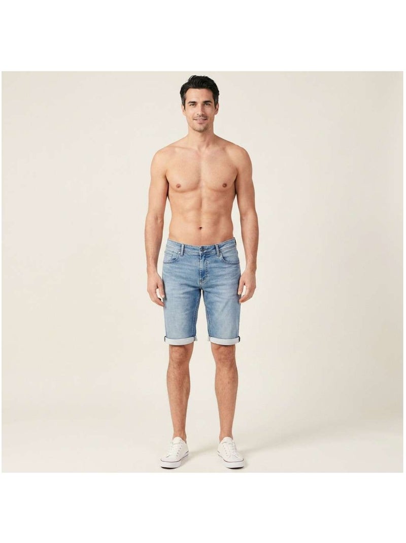 TEDDY SMITH - Short coton Bleu - Kiabi