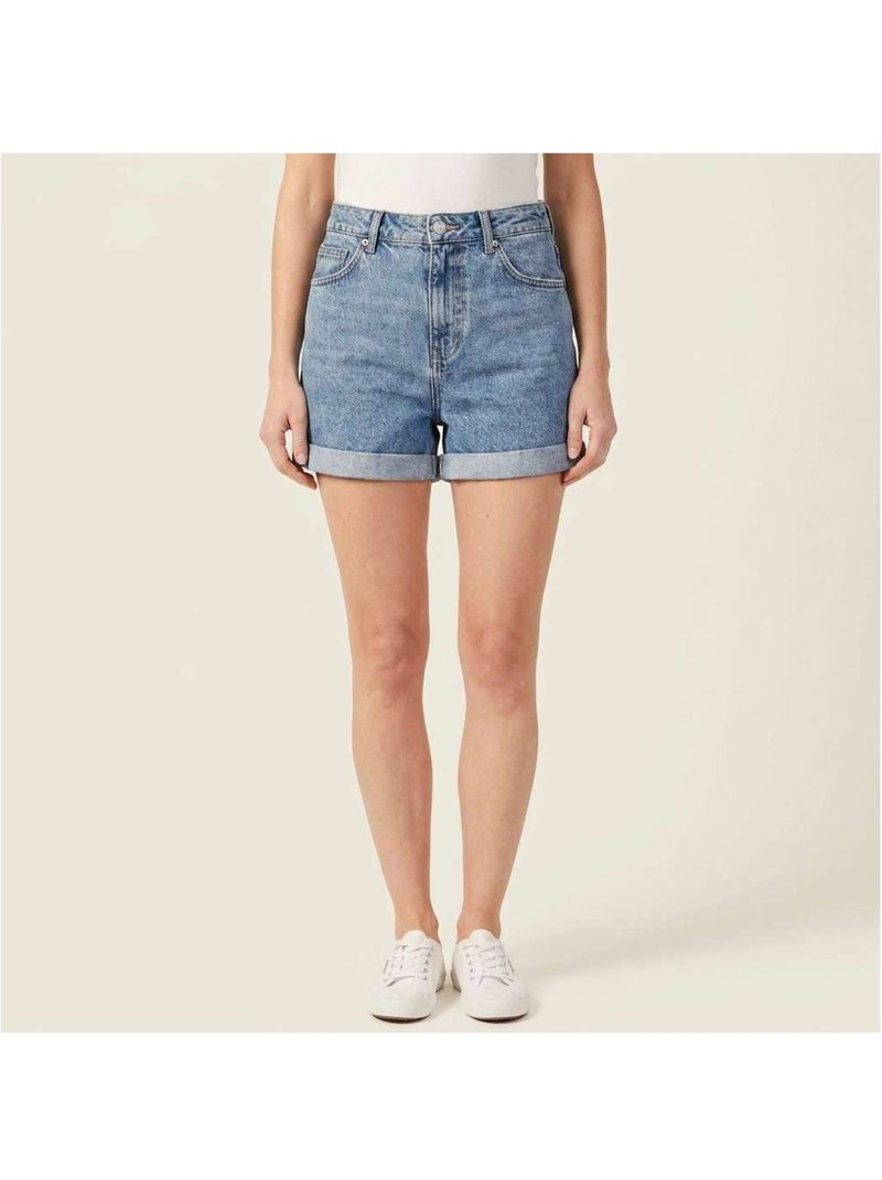 TEDDY SMITH - Short coton denim Bleu - Kiabi