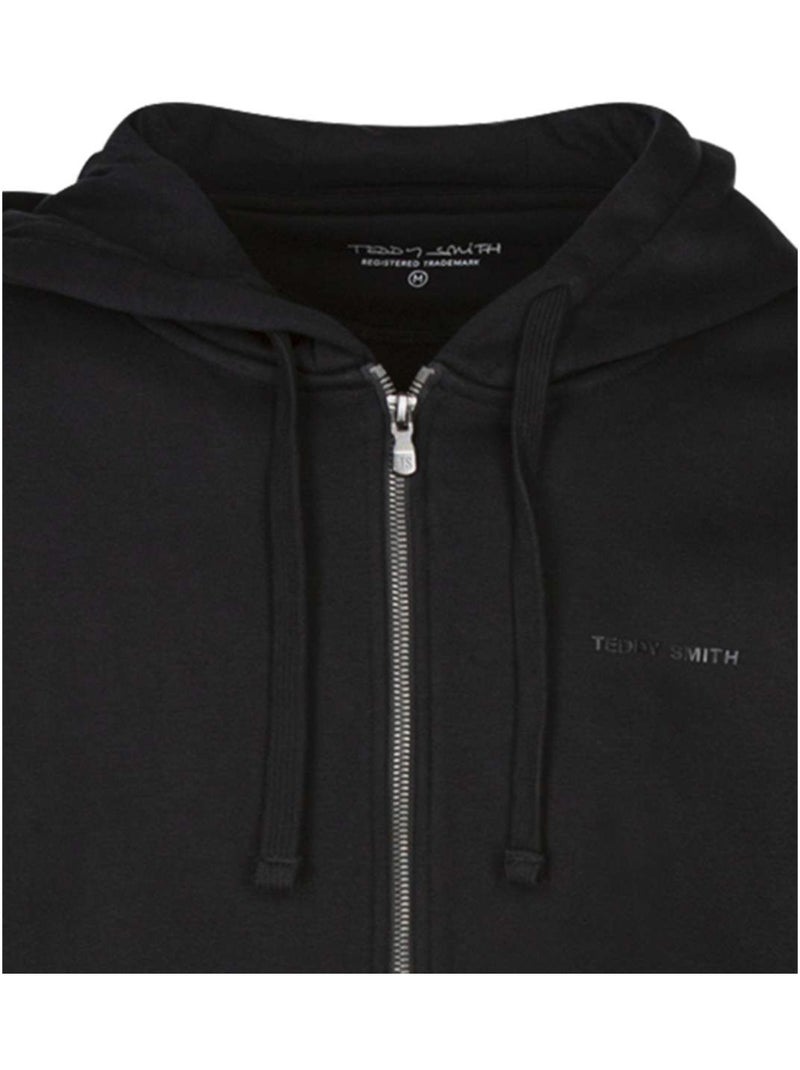 TEDDY SMITH - Sweat à capuche zippé coton Noir - Kiabi