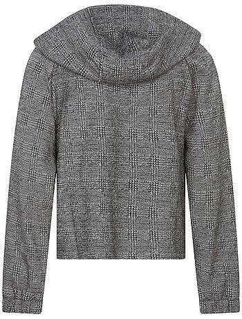 TEDDY SMITH - Sweat carreaux col capuche CHECK