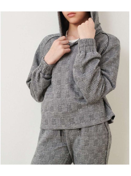 TEDDY SMITH - Sweat carreaux col capuche CHECK - Kiabi