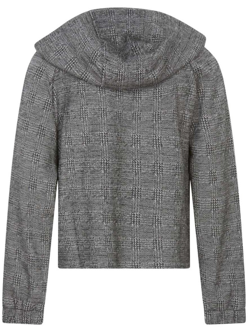 TEDDY SMITH - Sweat carreaux col capuche CHECK Noir - Kiabi